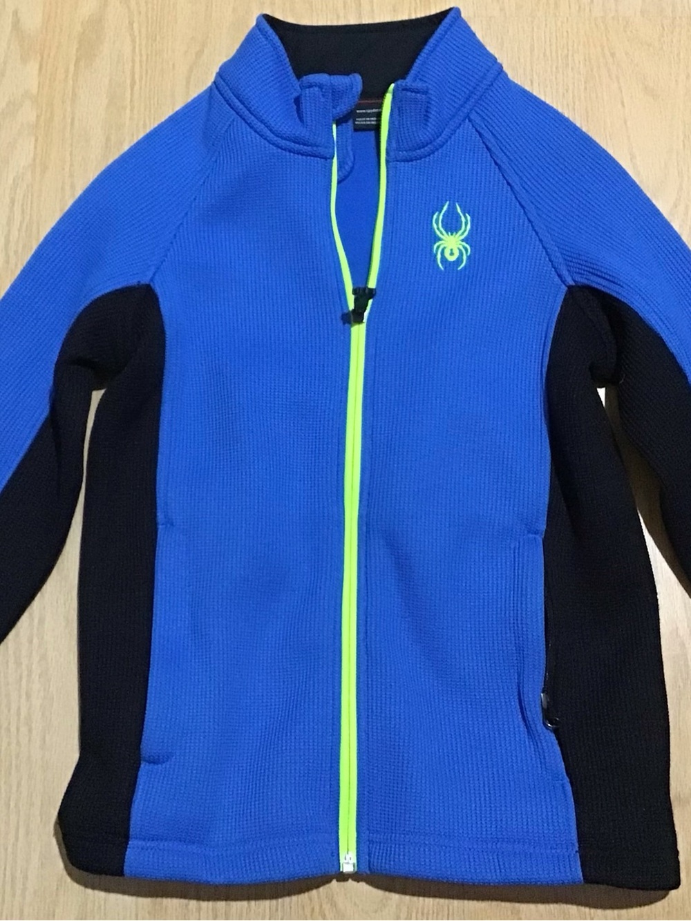 Spyder Kids Royal Blue Full-Zip Fleece Jacket Size 7/8